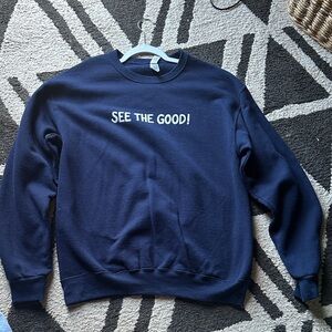 See the good Dark Blue Crewneck Sweatshirt sz med